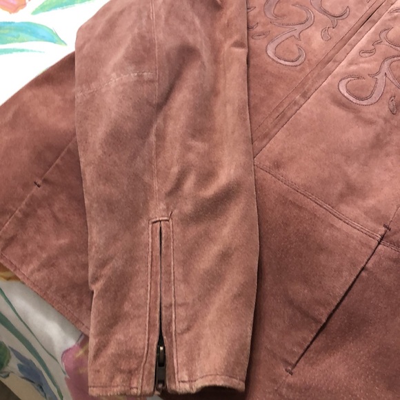 Ruff Hewn mauve suede jacket size L. No rips, no flaws - Picture 6 of 12